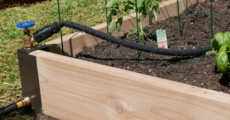 La meilleure façon d’arroser un lit de jardin surélevé .