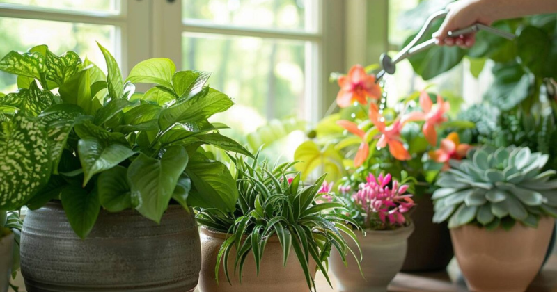 Une astuce simple pour garder vos plantes d’intérieur en bonne santé et à l’abri de la poussière