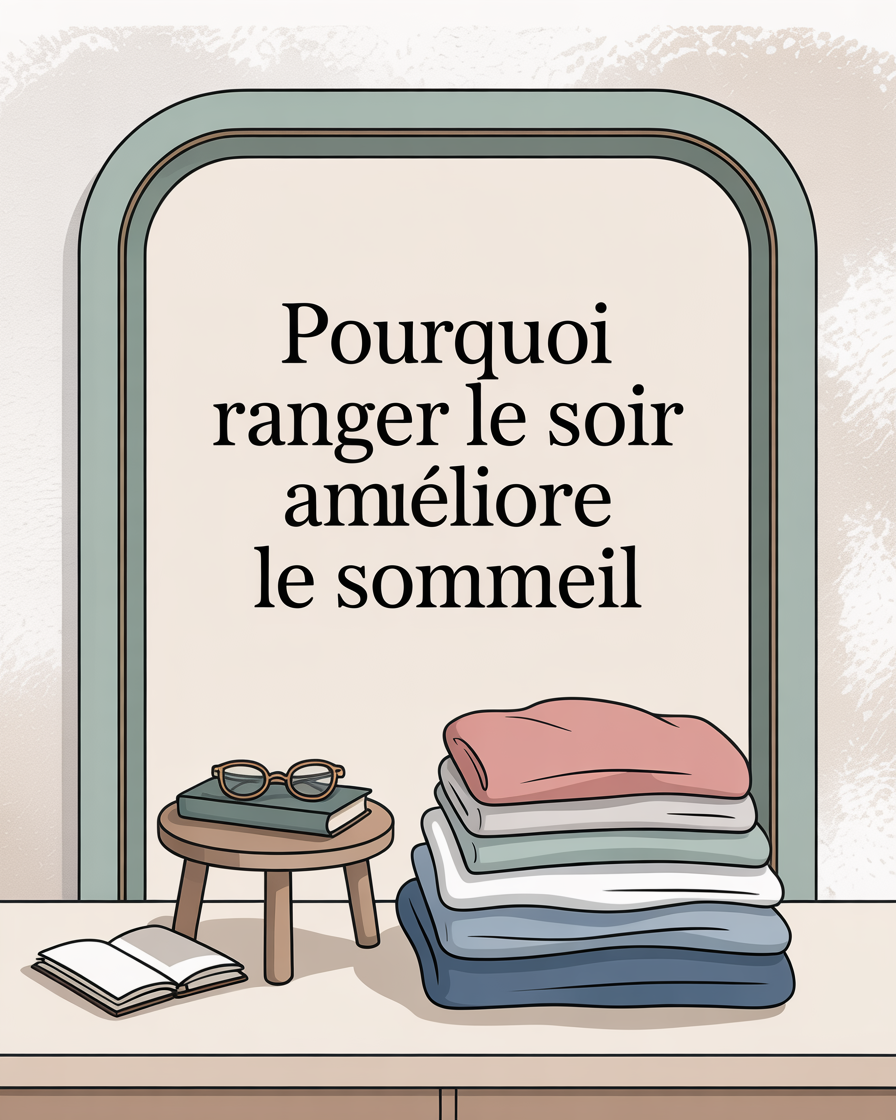 Pourquoi ranger le soir améliore le sommeil