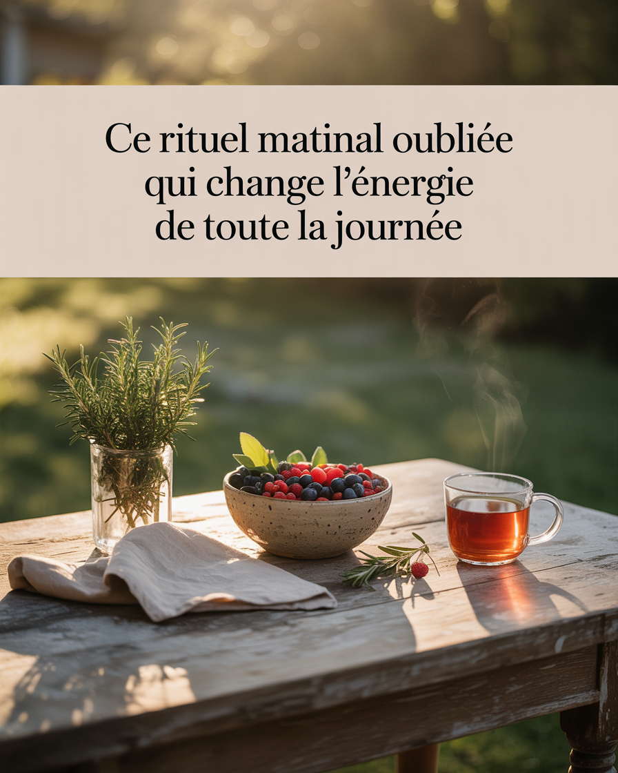 Ce rituel matinal oublié qui change l’énergie de toute la journée