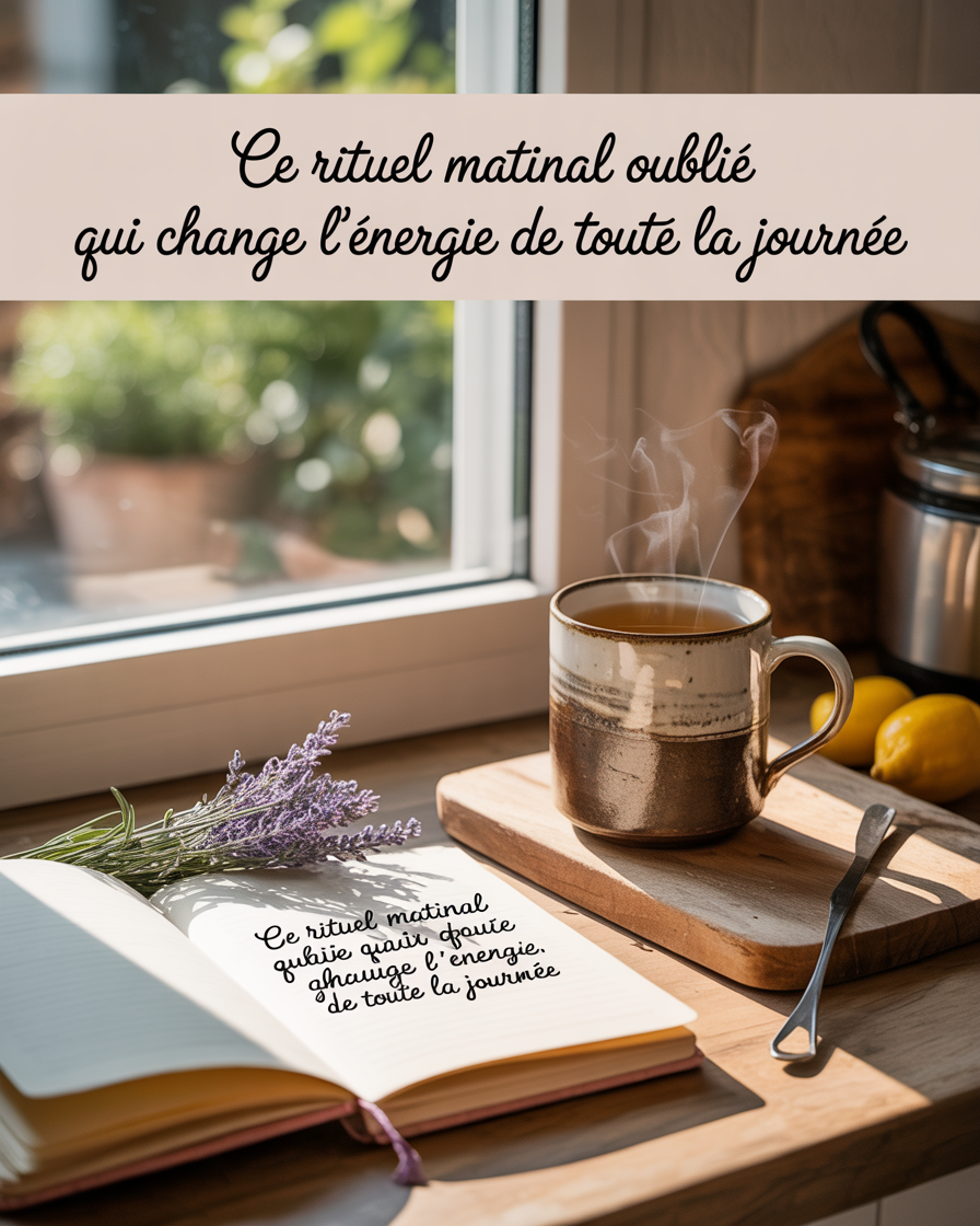 Ce rituel matinal oublié qui change l’énergie de toute la journée